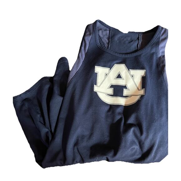 Auburn Under Armour Navy Heatgear Athletic Racer Back Dress Women's Size Medium - Picture 1 of 7